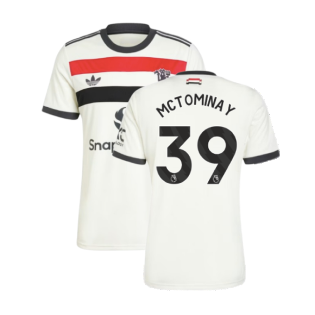 Official Licensed Man Utd Third Fan Shirt for Adults (McTominay 39)