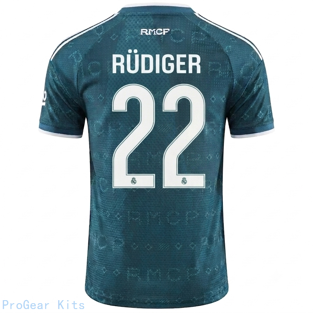 [SJH] Real Madrid Antonio R diger #22 Away Uniform 2026/27