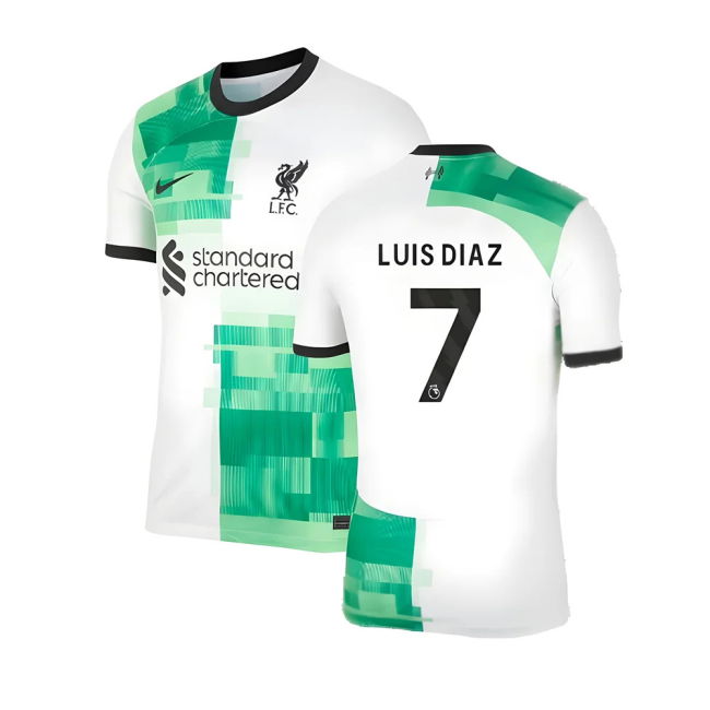 2023-20 Liverpool Away Football Kit Luis Diaz #7 L S