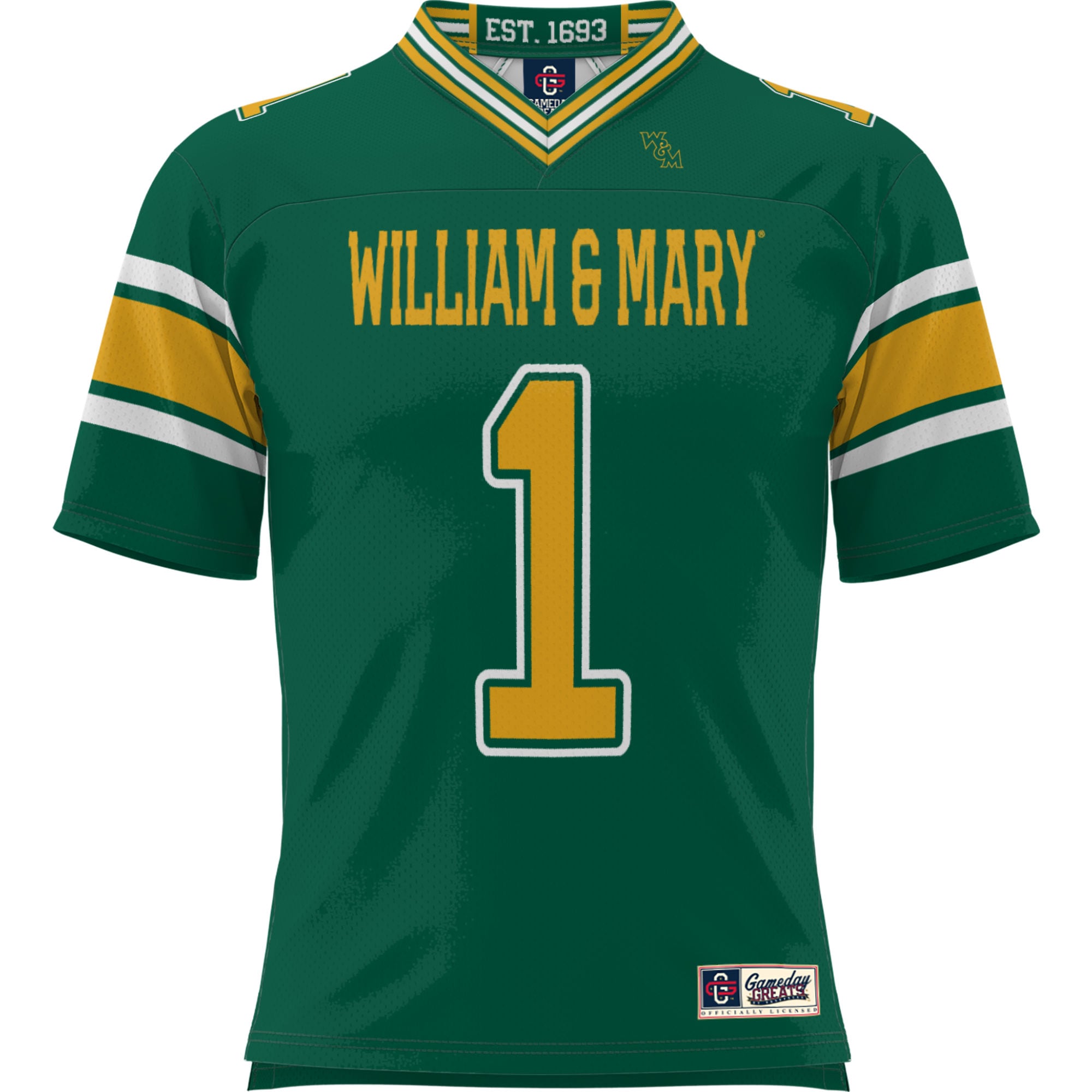 #1 William & Mary Tribe GameDay Greats Youth Football Jersey - Green