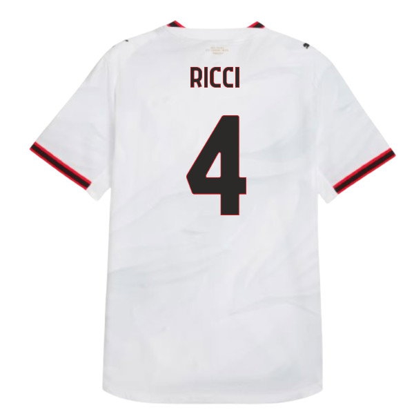 [WSG] 2026 2027 AC Milan Shirt Away Authentic Uniform (Ricci 4)