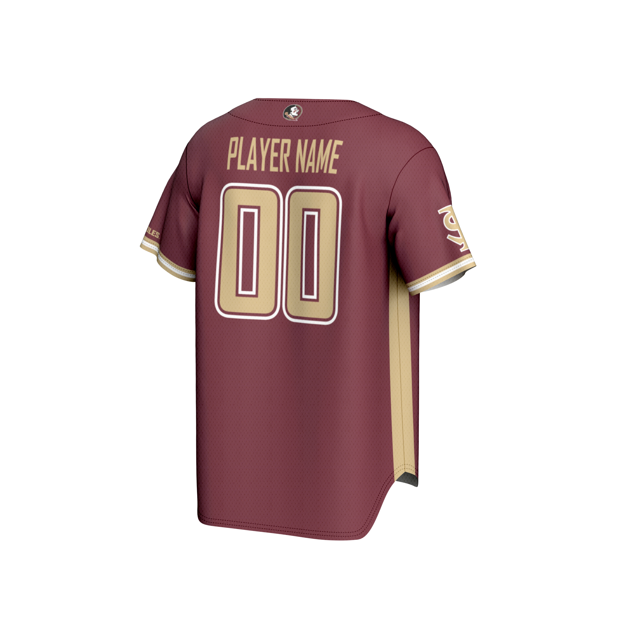 [NJP] Florida State Seminoles GameDay Greats NIL Pick-A-Player Lightweight Baseball Jersey - Garnet