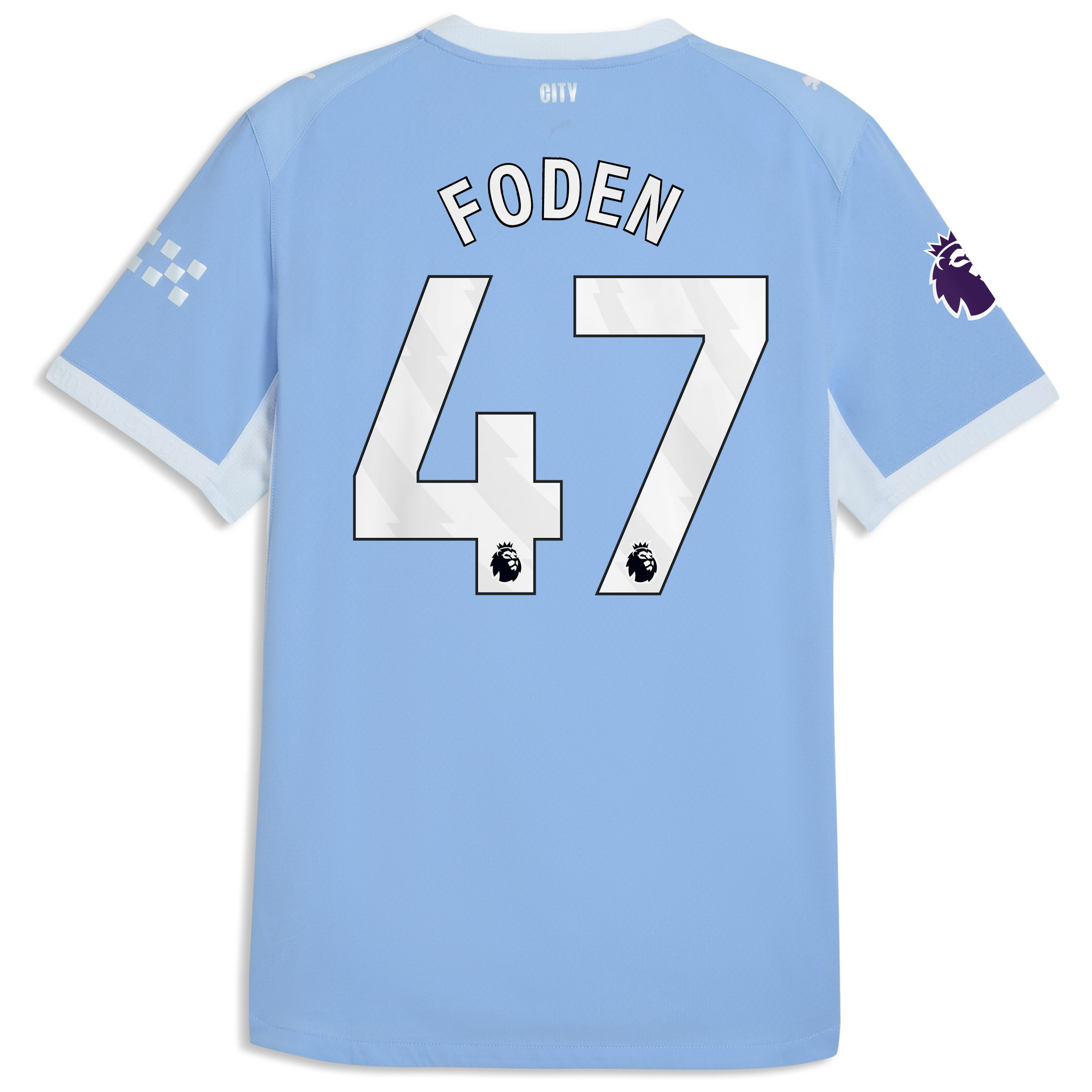 [LK] Phil Foden #47 Manchester City 2026/27 Home On-Field Authentic Jersey - Light Blue