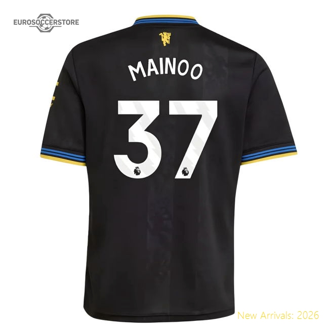 Premium-grade 2025-2026 Man Utd Third Shirt (kids) (mainoo 37)