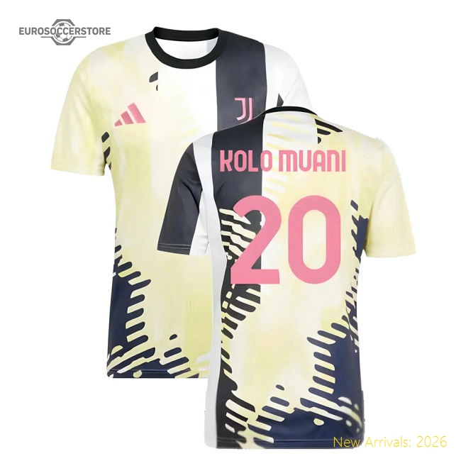 Superior 2025 Juve Pre-match Shirt (yellow) (kolo Muani 20)