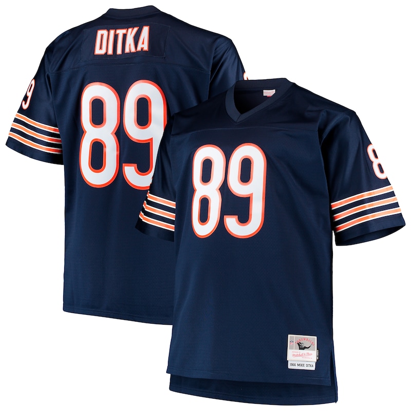 None Mike Ditka CHI Bears Premium Material Game Jersey Game Day Wear
