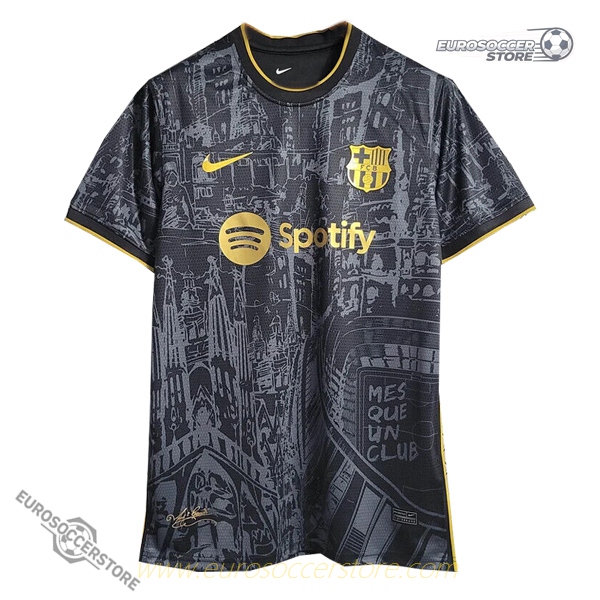 Barcelona 23-24 Season Limited Edition Black Football Jersey