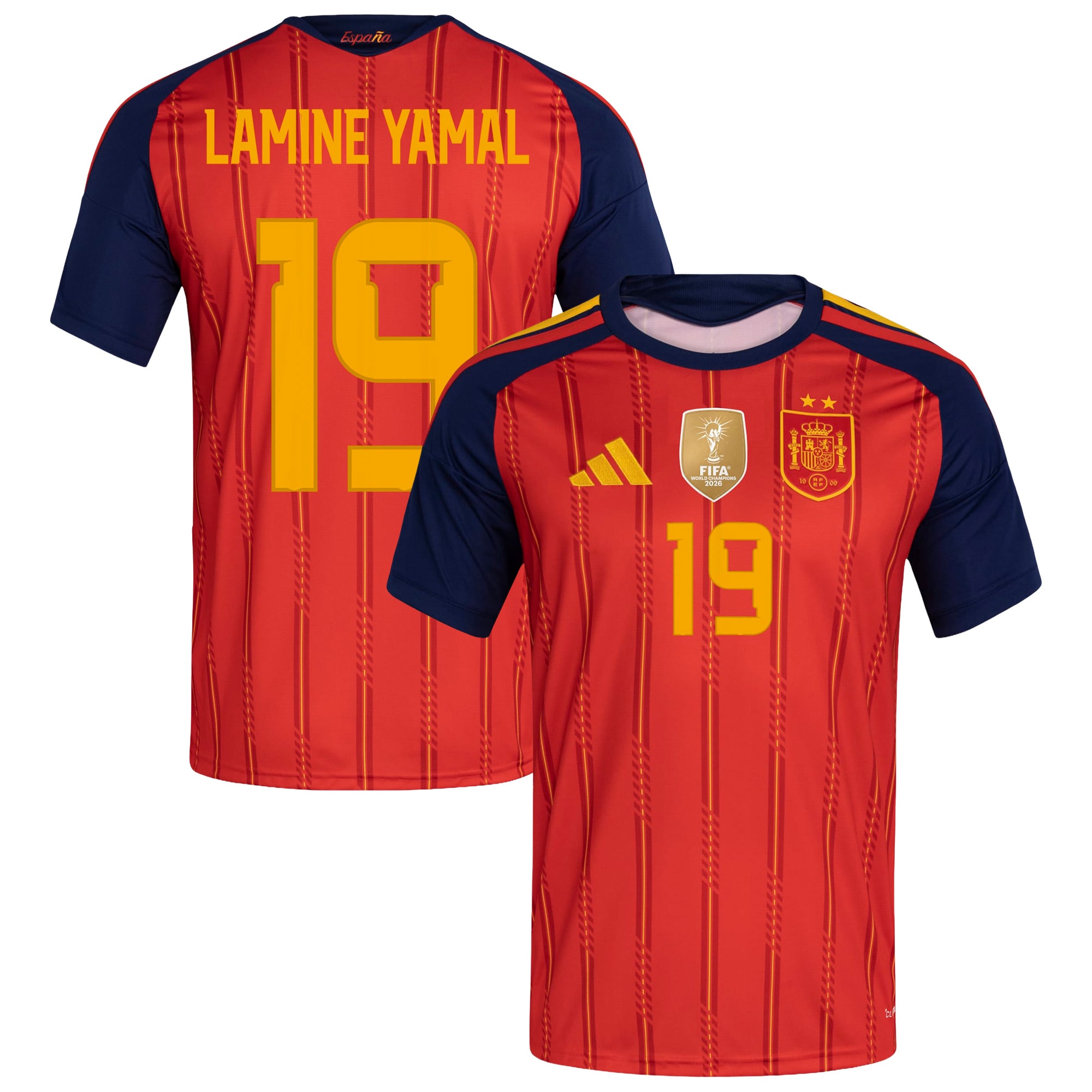 [SJH] Lamine Yamal Spain National Team 2026 FIFA World Cup Champions Replica Jersey - Red