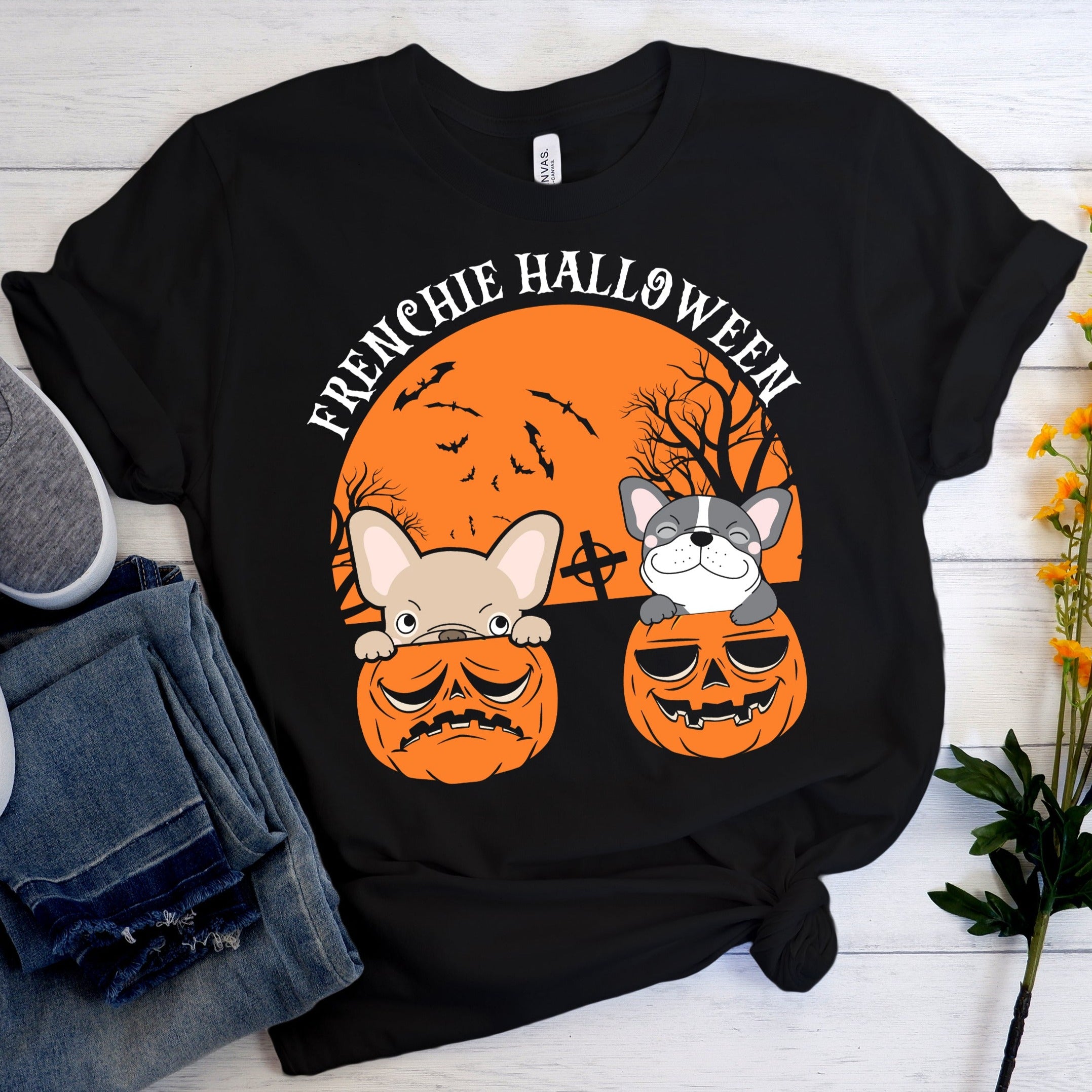 Frenchie Halloween - Unisex T-Shirt