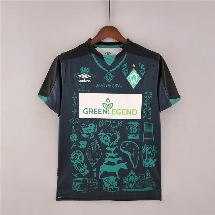 Breathable Werder Bremen 2223 Tattoo Version Soccer Jersey Football