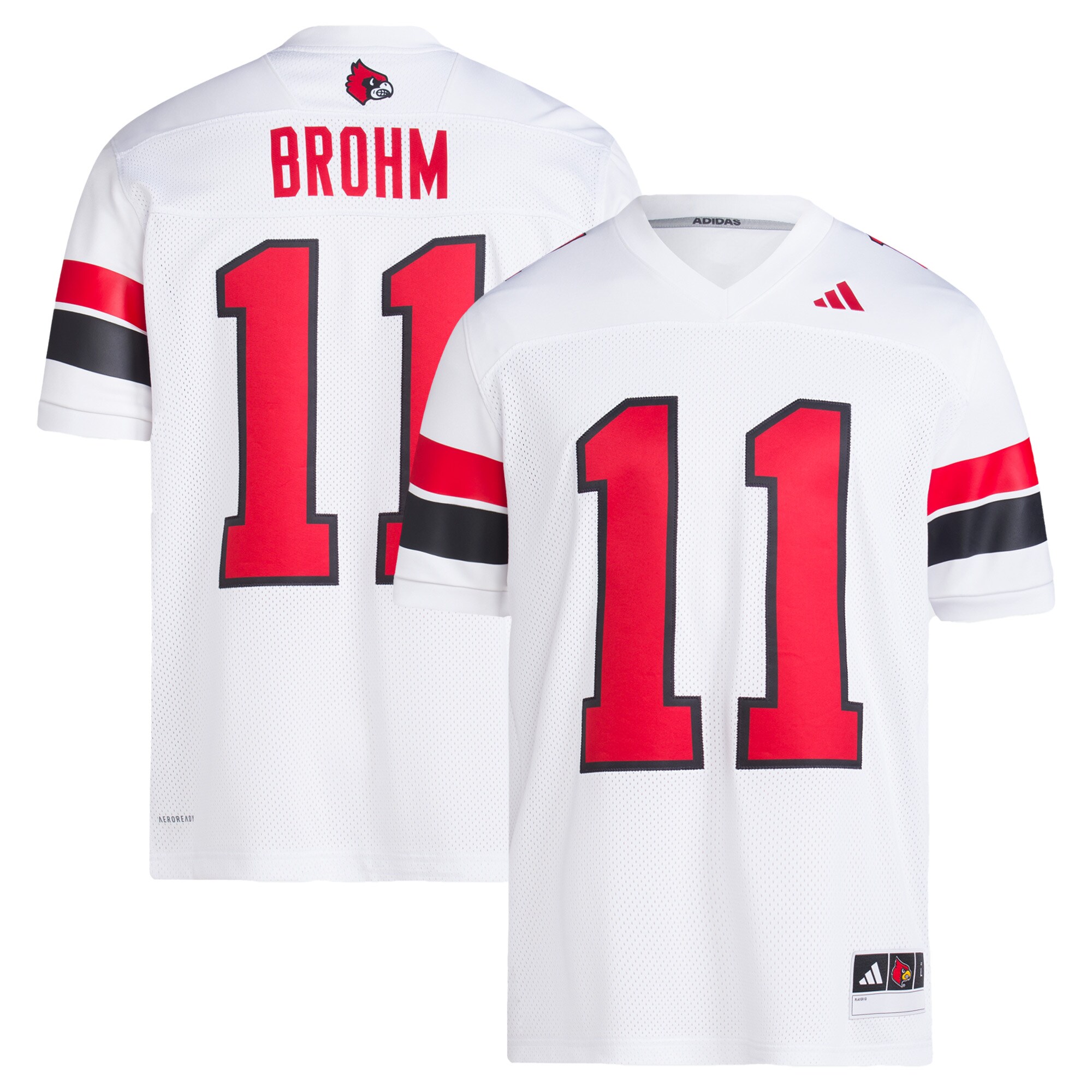 [DDG] Jeff Brohm Louisville Cardinals Football Icon Premier Jersey - White