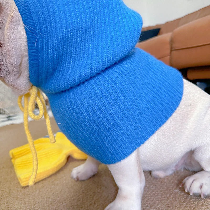 Fashion-Forward Wagloom Frenchie Knitted Snood Hat – Colorful Soft Wo...