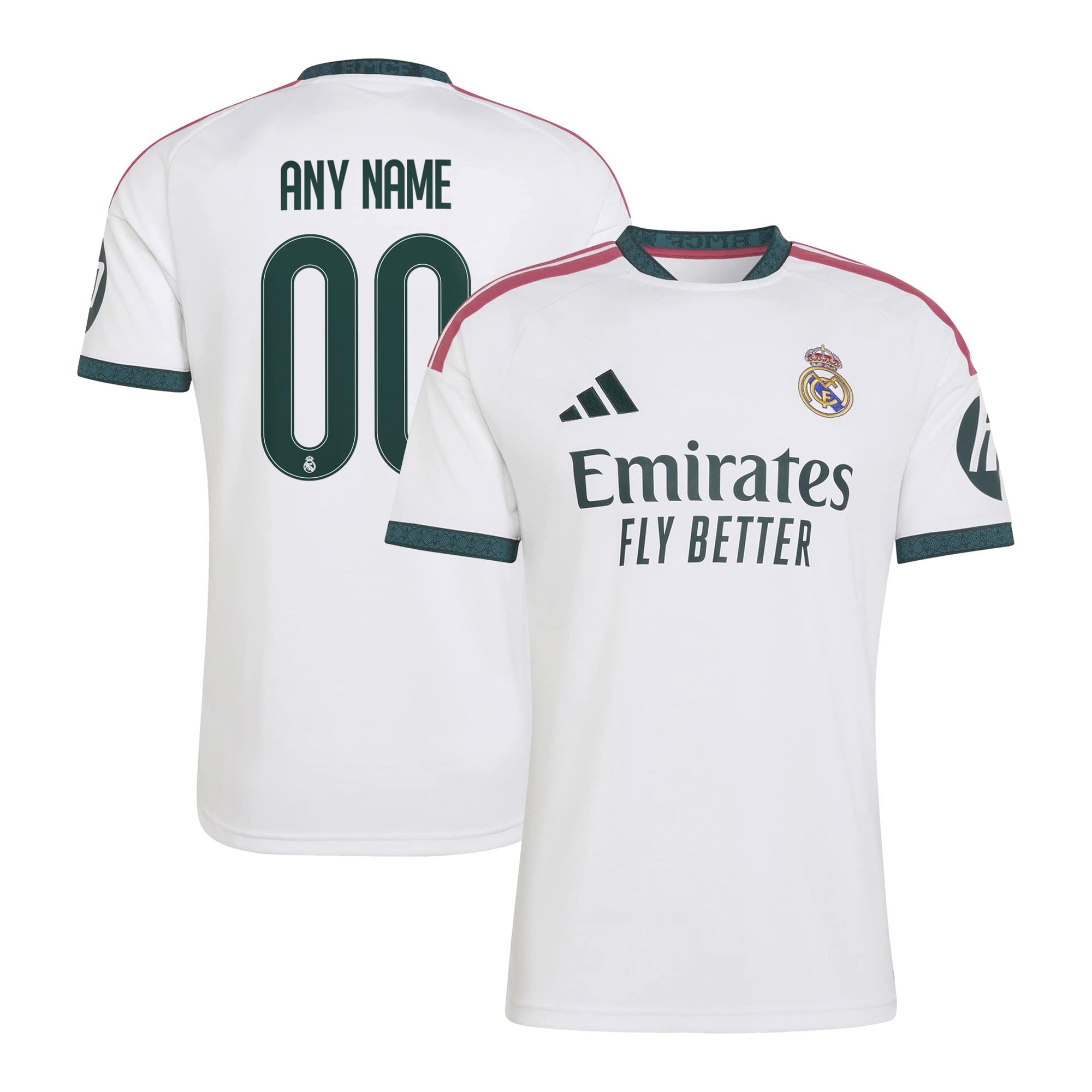 [ESK] Women's Real Madrid 2026/27 Home Replica Custom Jersey - White