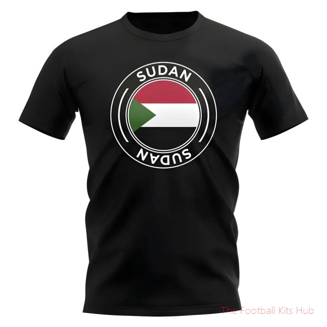 Sudan Football Badge T-Shirt (Black)