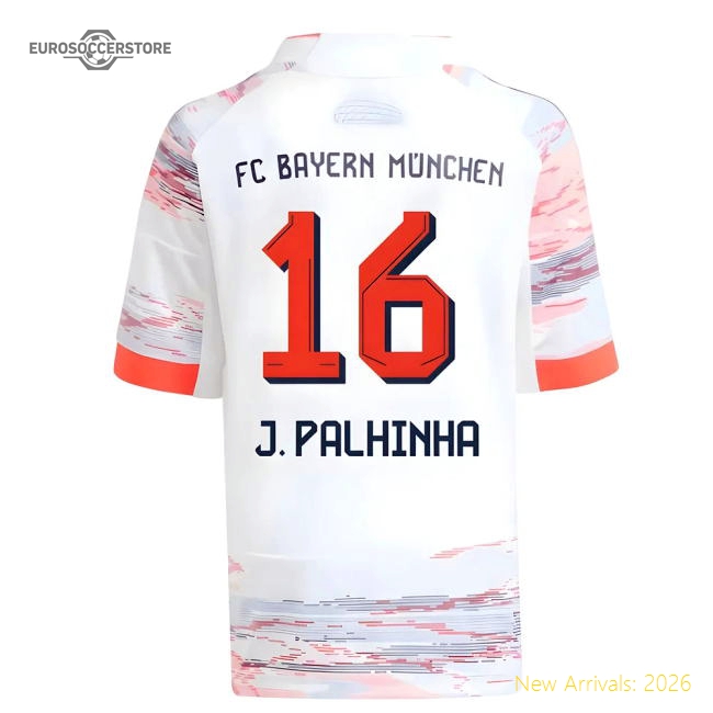 Authentic Away Bayern Munich J. Palhinha Jersey Moisture-wicking