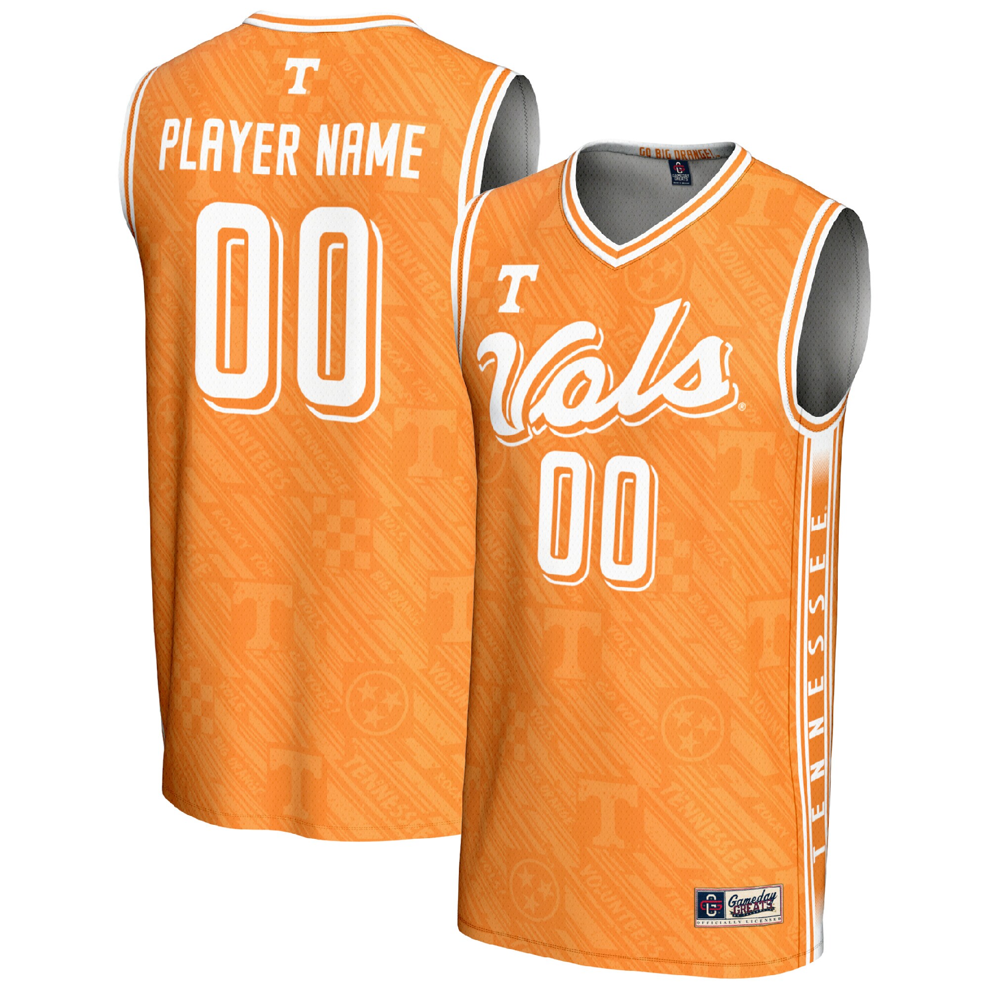 [DDG] Tennessee Lady Vols GameDay Greats Youth NIL Pick-A-Player Women's Basketball Lightweight Highlight Print Jersey - Tennessee Orange