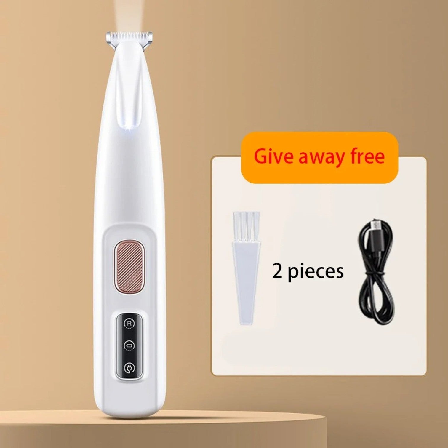 Trimmer – Waterproof Dog Grooming Clipper With Led Light Outdoor Use