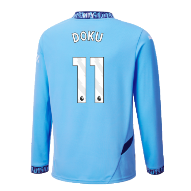 Man City 2024-20 Home Shirt Doku #11 L M S Kids