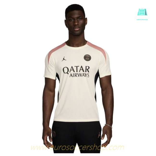 2024-2025 PSG Strike Dri-FIT Training Shirt (White) (D.Doue 14)
