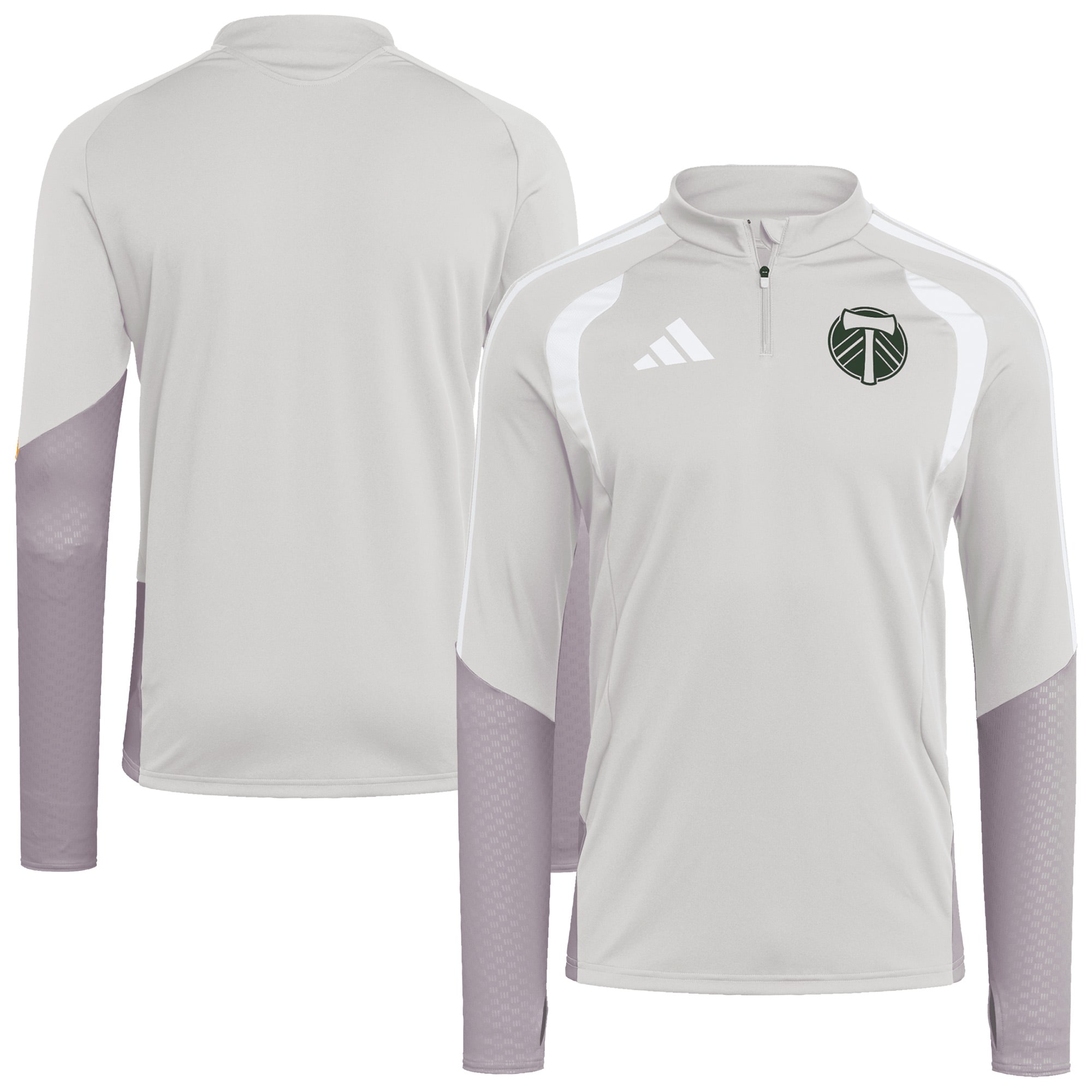 [SJH] Portland Timbers 2026 Tiro Competition Quarter-Zip Training Jersey Top - Silver
