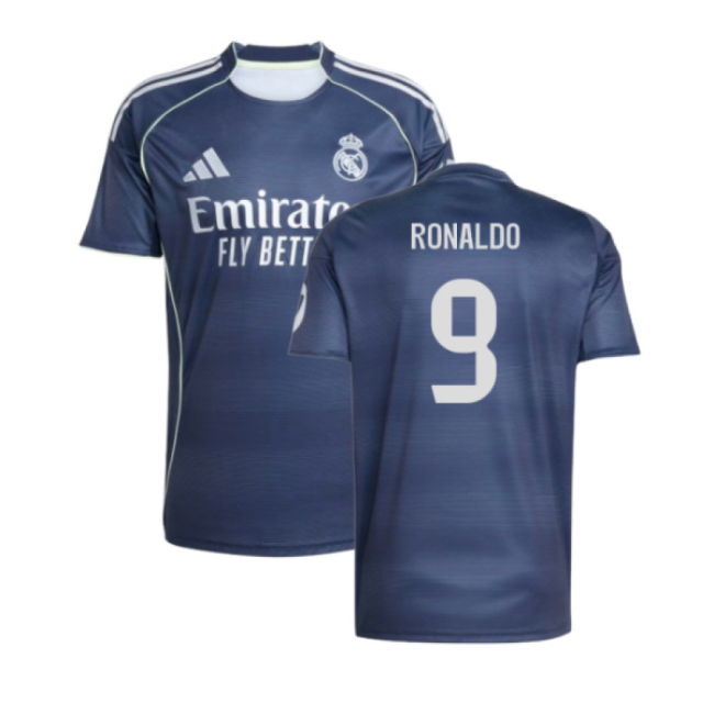 2025-2026 Real Madrid Away Football Shirt (Ronaldo 9) UV Protection