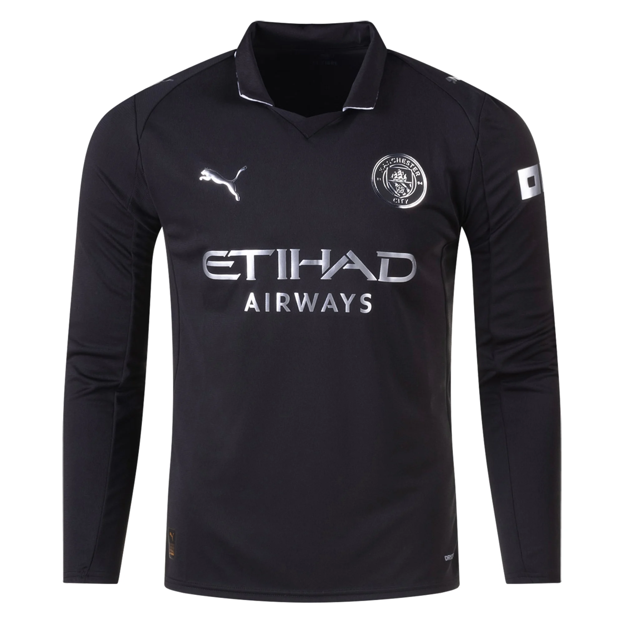 Manchester City Sleeve 2025-2026 UCL Away Jersey – Authentic Shirt