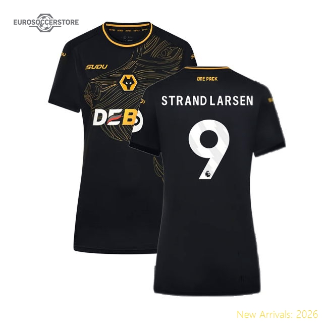 2024-2025 Wolves Away Shirt - Womens (Strand Larsen 9)