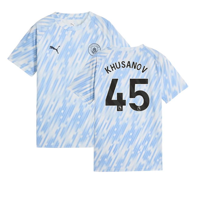 Kids 2025 Edition Man City Home Soccer Jersey 2025-2026