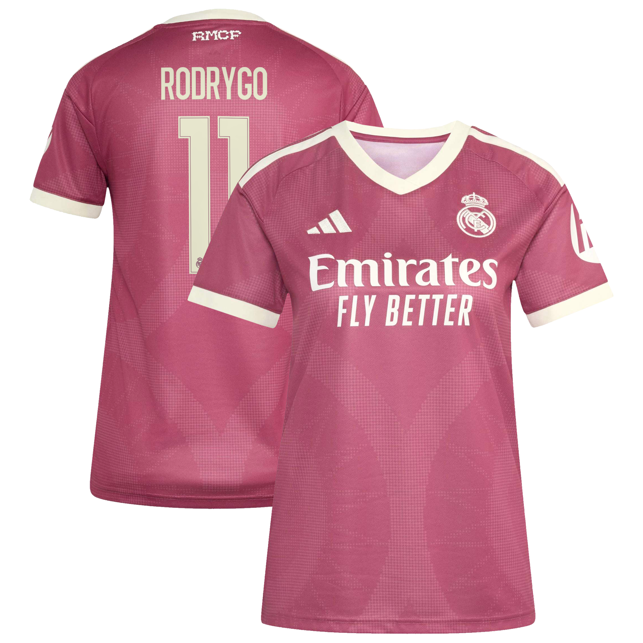 [SJH] Youth Rodrygo Real Madrid Women's 2026/27 Third Replica Jersey - Pink