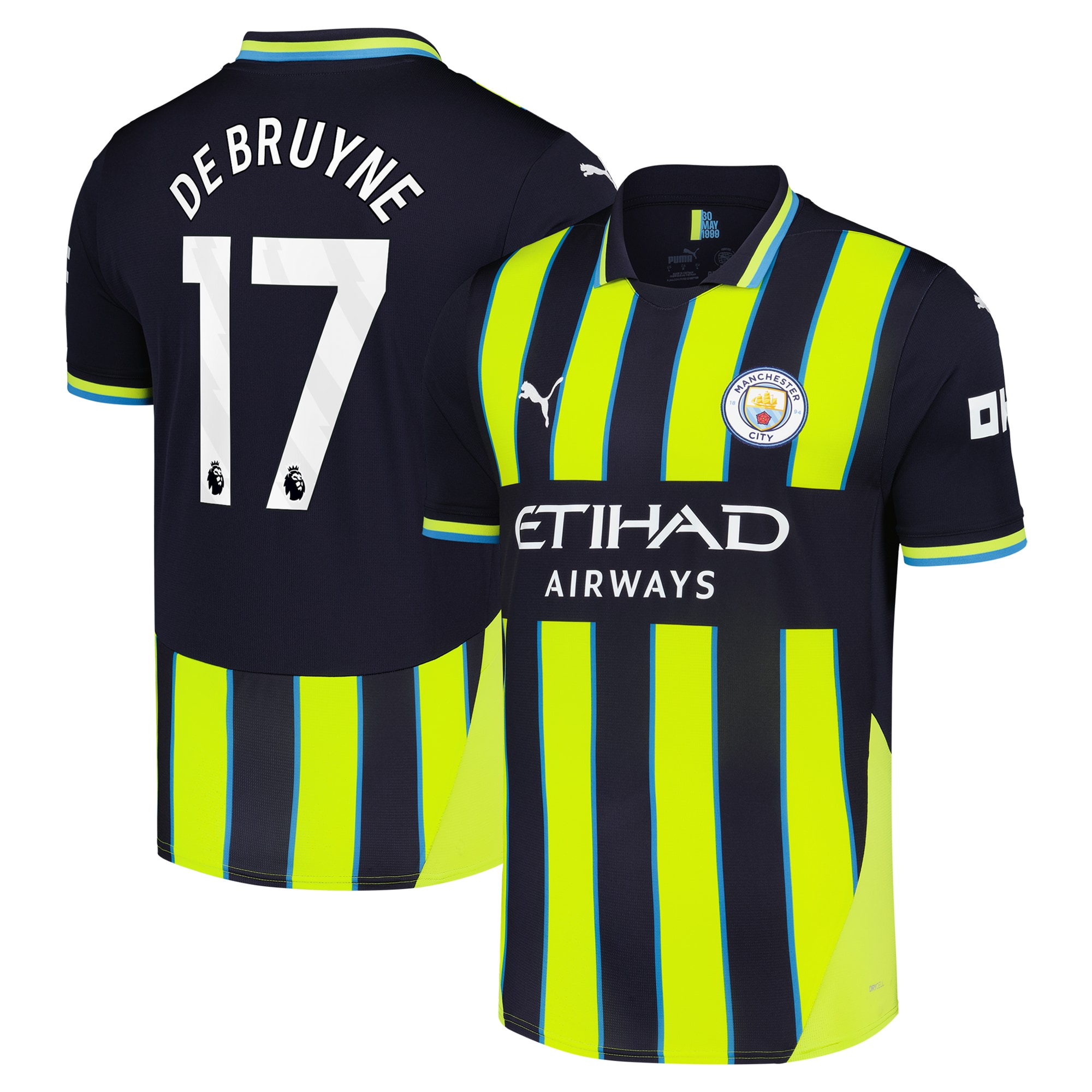 [JED] Kevin De Bruyne #17 Manchester City 2024/25 Away Replica Player Jersey - Navy