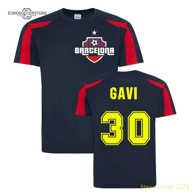 Gavi Blaugrana Sports Training Jersey (navy) - Unbeatable Value