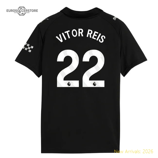 2025-2026 Man City Away Mini Performance Jersey Vitor Reis 22