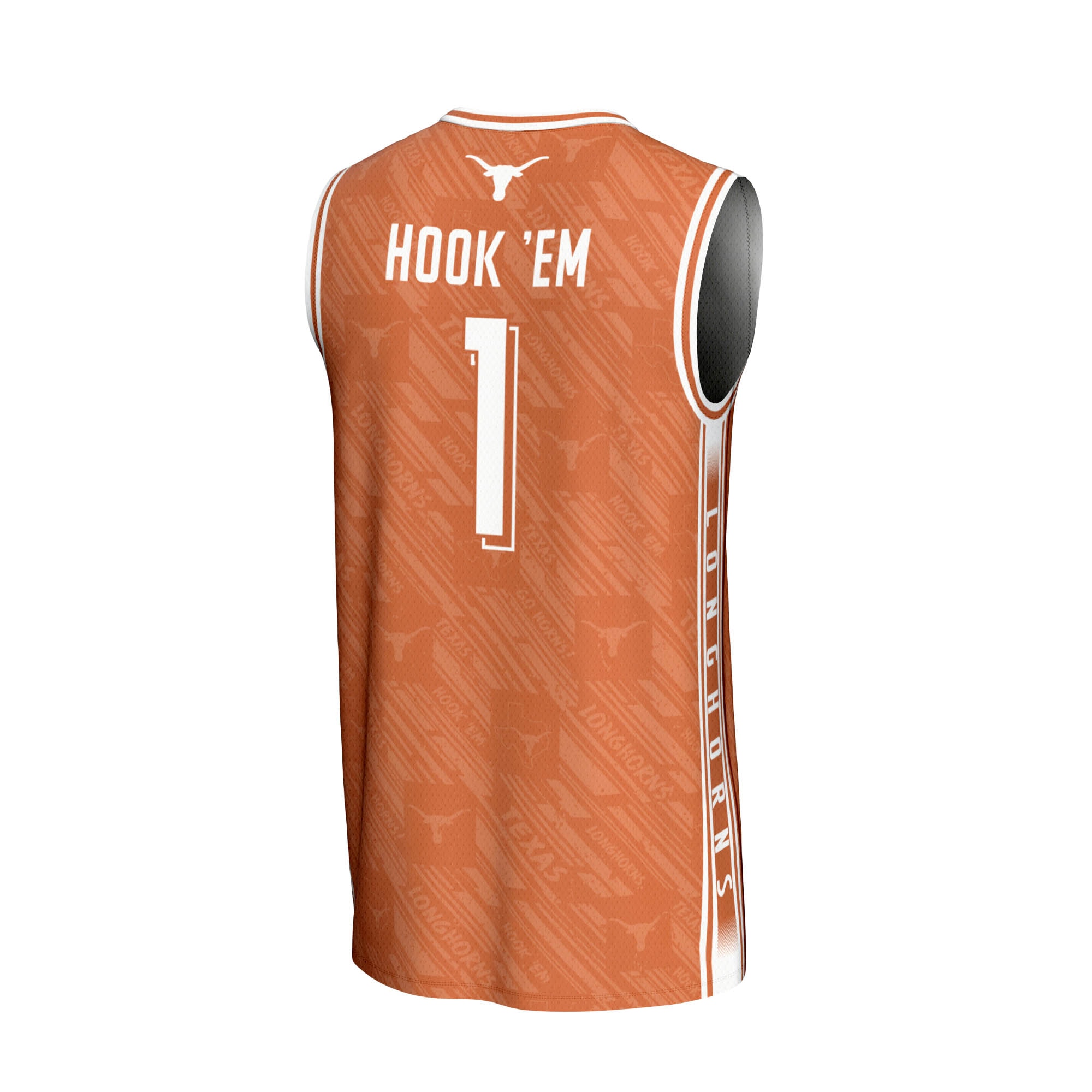 [NJP] Texas Longhorns GameDay Greats Unisex Lightweight Highlight Print Basketball Jersey - Texas Orange