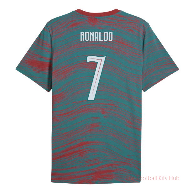 [LK] 2026/27 Portugal FtblCulture Tee AOP (Red) (Ronaldo 7)
