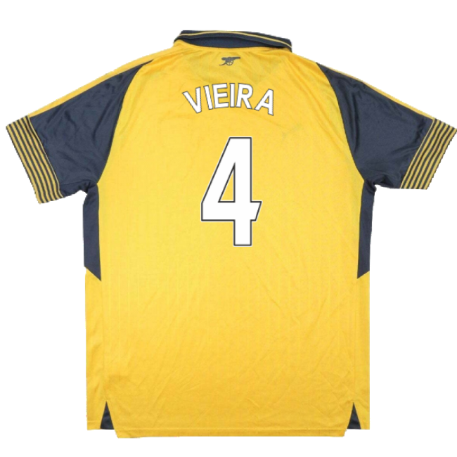 Match Quality Die-hard Arsenal Vieira #4 Modern Style Jersey