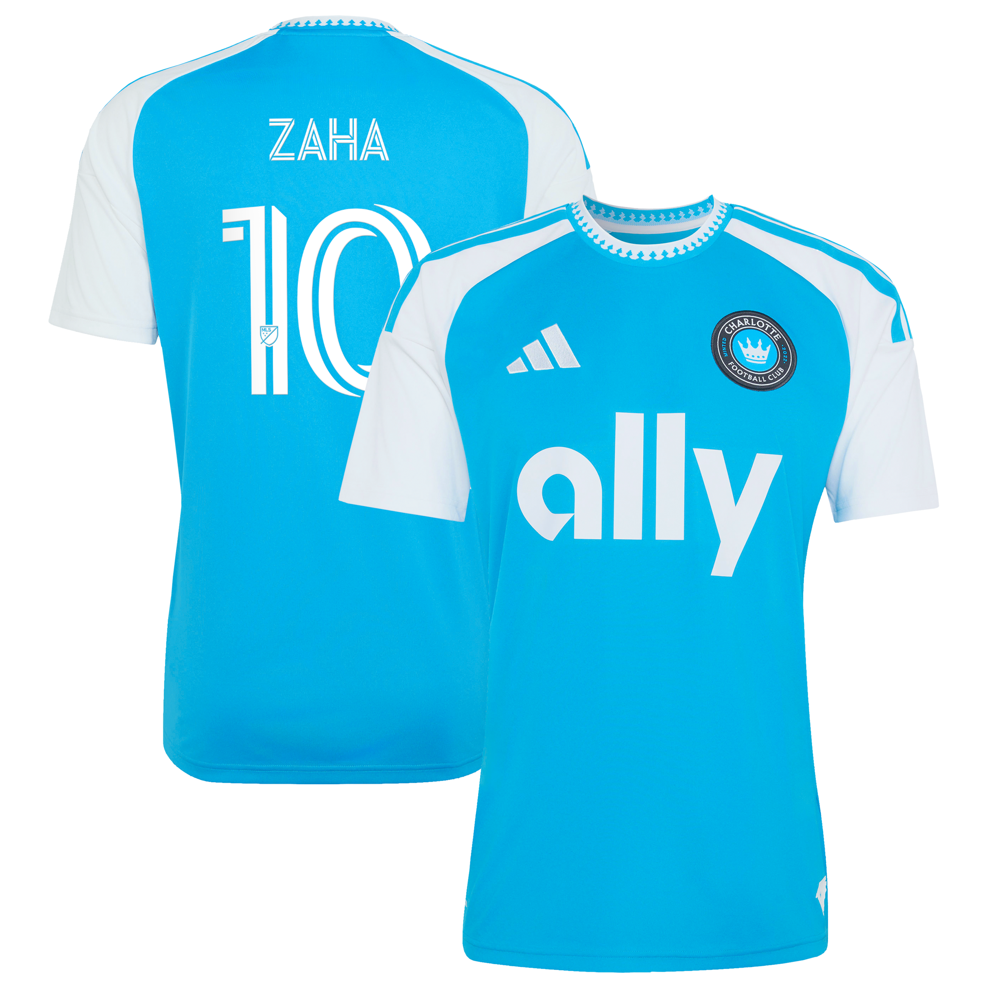 [LK] Wilfried Zaha Charlotte FC 2026 Carolina Kit: Crowns Up Replica Jersey - Blue