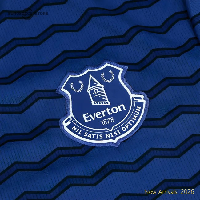 Authentic 2025-2026 Everton Home Long Sleeve Shirt - Premium Quality
