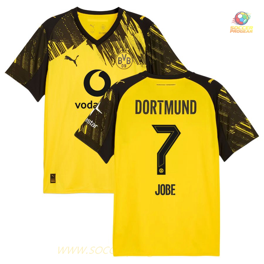 Football Soccer Jersey BVB Dortmund Home 2025-2026 Season Jobe