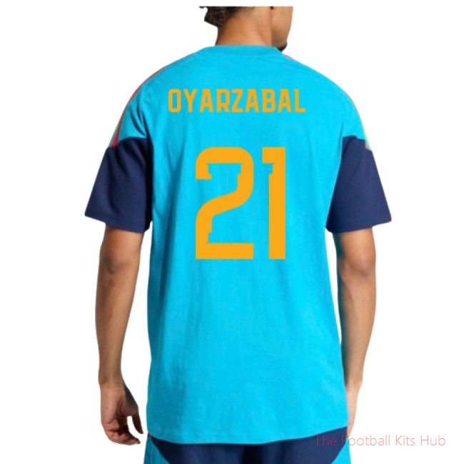 2026-2027 Spain Training Tee (Bold Aqua) (Oyarzabal 21)