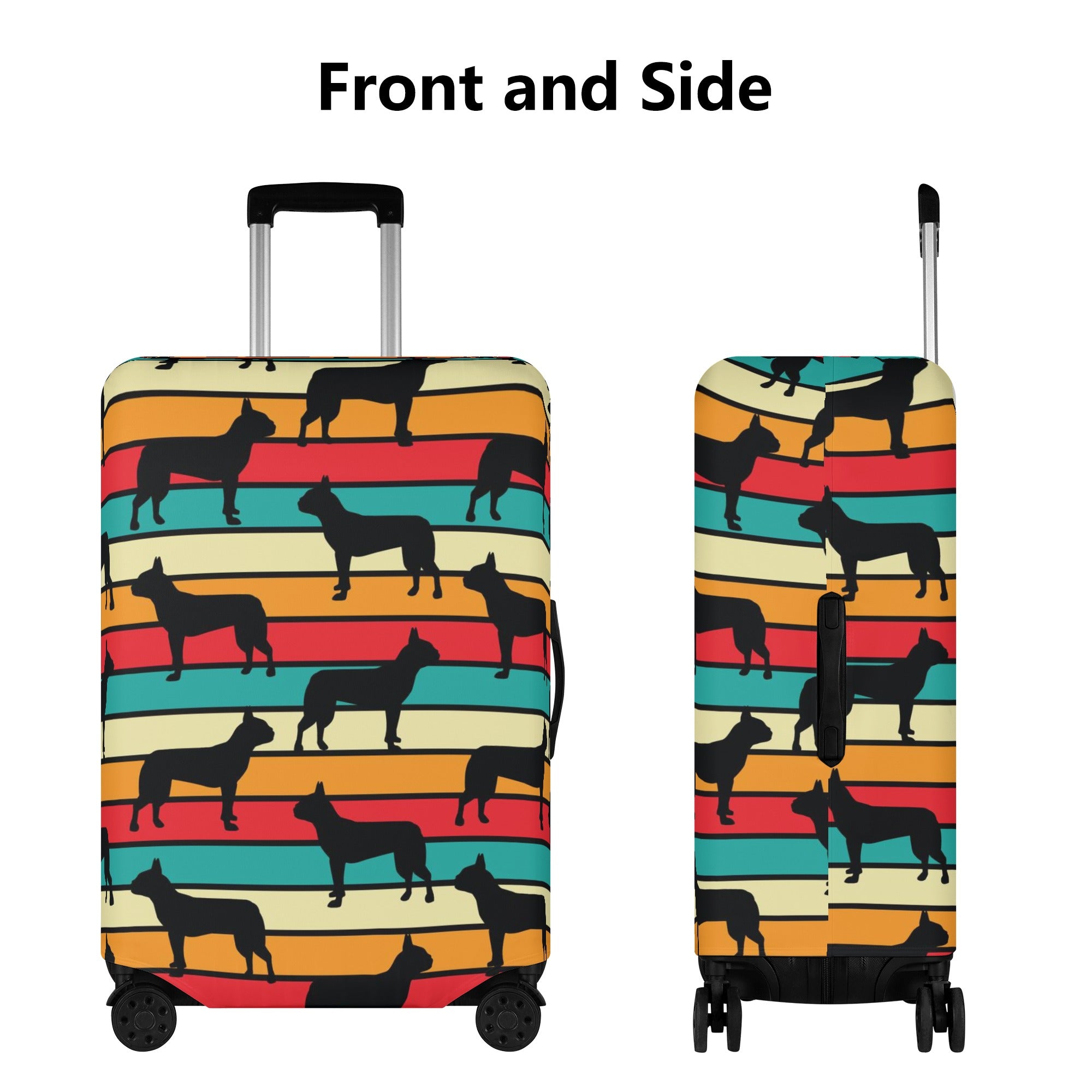 Durable Peaches - Luggage Cover For Boston Terrier Lovers as a Gift