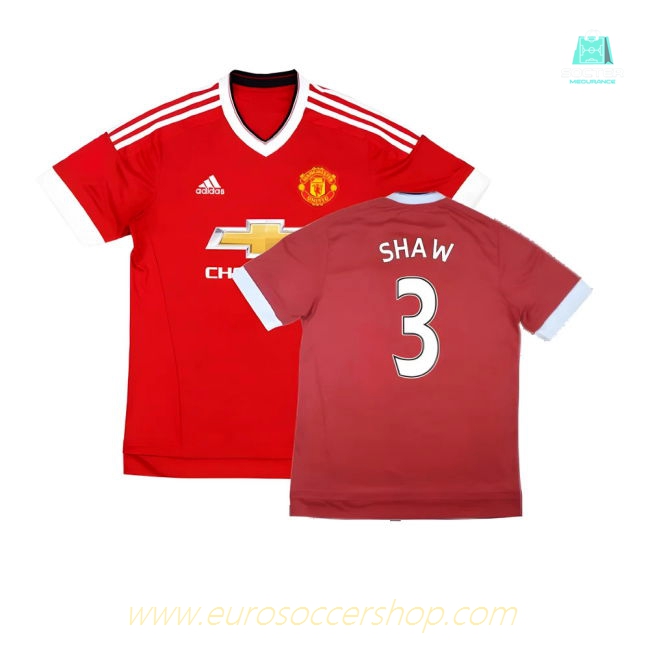 Manchester United 2015-16 Home Shirt (Excellent) (Shaw 3)