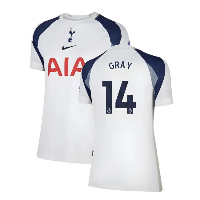 Tottenham Home Football Shirt 2025-20 Season Gray 14 M Women S
