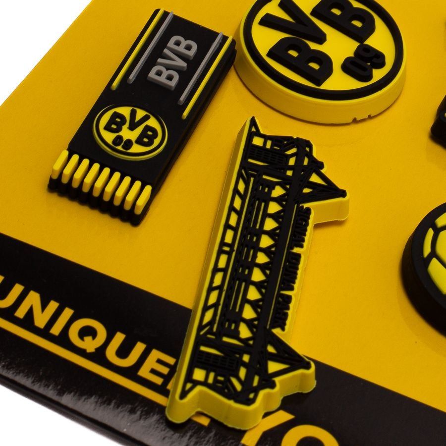 Crocs Jibbitz Dortmund 5-Pack - Black/Yellow