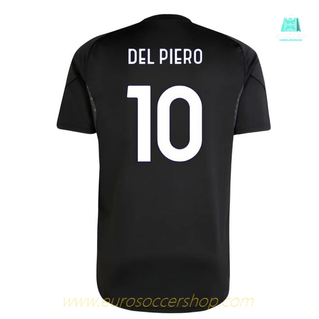 2025-2026 Juventus Training Shirt (Black) (Del Piero 10)
