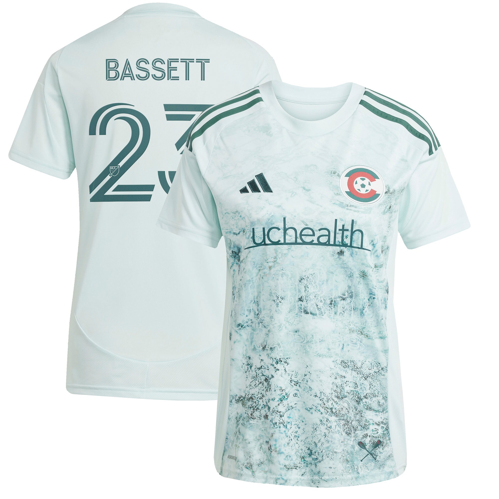 [SJH] Cole Bassett Colorado Rapids Women's 2025 Headwaters Replica Player Jersey - Green