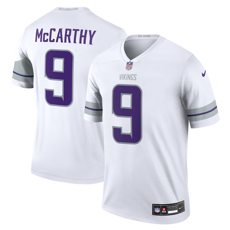 None J.J. McCarthy Minnesota Vikings Football Franchise Replica Jersey