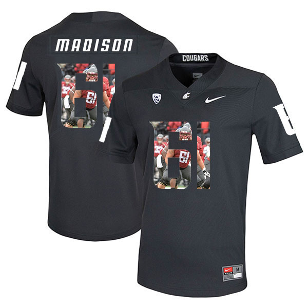 Men's None Black 2024 performance Cole Madison #61 home jersey Jersey