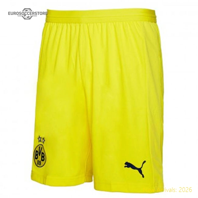 Best-Selling 2018-2019 Borussia Dortmund Home Puma Shorts (Yellow)