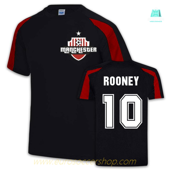Wayne Rooney Manchester United Sport Training Jersey (Black)