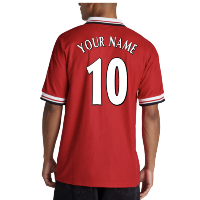 Adult 1998-2000 Man Utd Retro Home Shirt (Your Name)